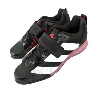 Adidas Men's Adipower 3 Weightlift Size 7 Black/White/Red |IH8232| New